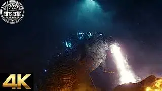 [4K UHD] Godzilla VS. Drones CUTSCENE | Godzilla x Kong: The New Empire (2024)