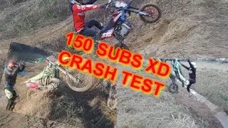 Enduro Crash Test//Special for 150 subs.//MRF 140 RC/STOMP Z2 140/Honda CR 250//Kawasaki KX 250