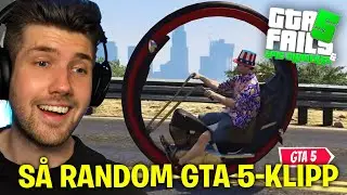 HAN &Ouml;VERLEVER 5 STAR WANTED LEVEL P&Aring; DET SJUKASTE S&Auml;TTET *REAGERAR P&Aring; GTA 5 FUNNY MOMENTS*