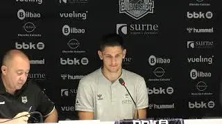 Presentación de Martin Krampelj como jugador de Surne Bilbao Basket