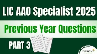 LIC AAO Specialist 2025 | Previous Year Questions (Part 3)