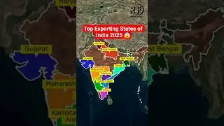 Top 10 Exporting States of India 2025  | Based on Exports (FY 2024&ndash;25) #facts @Rohitfacts65