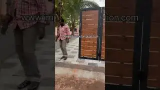 Main Gate HPL panels Folding Gate Fabricated by Impact Automation +91 8943430063