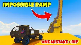 Can This TRUCK Survive The Craziest GTA 5 Mega Ramp? (Hindi)