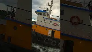 Ocean Navigator Tugboat Powers Through Seattle Waters | Working Tug in Puget Sound (DJI Avata 4K)