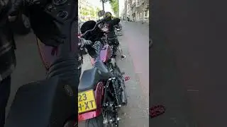 Loud and shiny! Harley Davidson Dyna Clubstyle and Sportster bobber. 🔥🤝