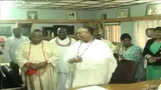 Pope Francis Imparts his Apostolic Blessings to Esama of Benin on his 80th Birthday