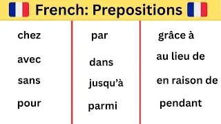 French Prepositions You Actually Use Every Day