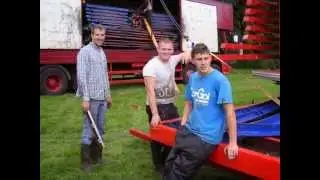 North West Fun Fairs Building up at Bolton 11/08/2014