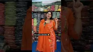 Trending designer premium cotton suits with wow embroidery #instylefashiondelhi Booking 9211596918