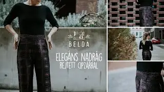 BELDA - Varrd Magad - Elegáns nadrág rejtett cipzárral
