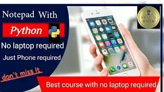 Notepad with Python in android | Code on Pydroid3 | A Shivam Studio Creations|#shiva+m|#shivamstudio