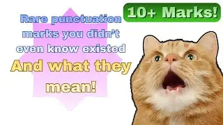 Save 10 hours finishing your sentence with this Rare Punctuation!