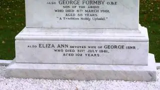 Grave of George Formby at Warrington