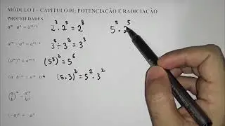Matemática Módulo I - Capítulo 01 - Potenciação e Radiciação de Números Reais - Teoria