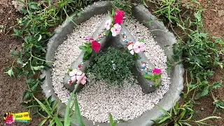 How to make build mini pool Letters A in forest - By MAB DIY