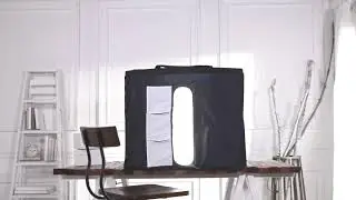 Amazon Basics Portable Foldable Photo Studio Box with LED Light - 25 x 30 x 25 Inches