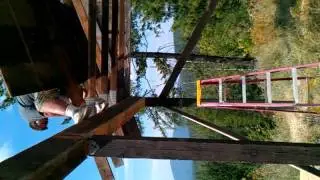 Poll barn roof