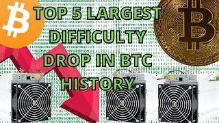 HUGE BITCOIN MINING DIFFICULTY DROP & HIGH FEES EXPLAINED