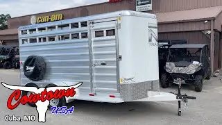 2025 Bar-M 14' Bumper Pull Stock Trailer by Merhow