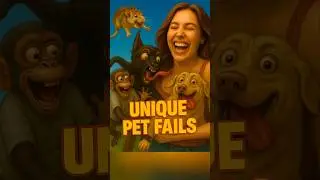 Wild animal fails, turned into fine art 🐾🎨 #funny #funnyanimals #fails