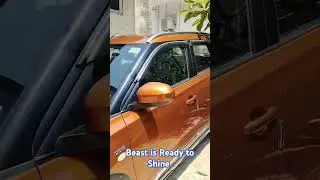 Car 🚗 ready to Shine #viralvideo #song #funrize #shortvideo #vitarabrezza #shortvideo #viral_video