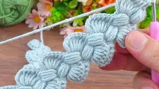Great idea ~ super easy tunisian crochet hair band, bag handle model video online totarial #crochet 