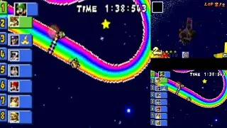 280日目 前半 身内と騒がしいレインボー祭り【DSマリオカート】