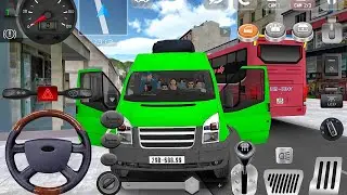 New Ford Transit Games - Real City Pick and Drop Simulator 2026: Minibus Sim 3D - Android Gameplay