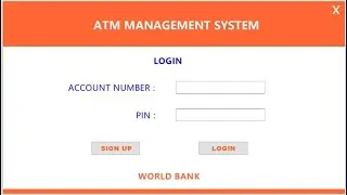 ATM Management System || Java Project || Using JFrames, NetBeans IDE, and SQL Database