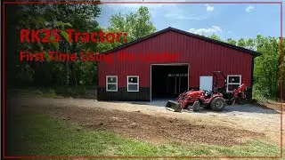 #038:   Rural King RK25 Compact Tractor - First Time Using the Loader
