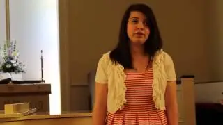 Katherine at her Spring Voice Recital~ singing The Winter It Is Past