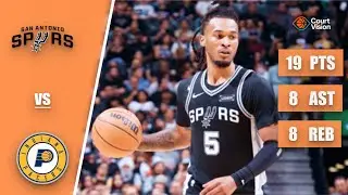 Stephon Castle - 19 Points, 8 Assists, 8 Rebounds vs Pacers - 2025-26 Regular Season