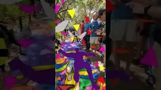 SCAD Sidewalk Chalk Festival AR mural