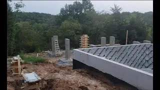 Board Formed Concrete Pier Foundation