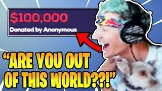 NINJA Gets *INSANE* $100,000 Donation..!! - Fortnite FUNNY & EPIC Moments