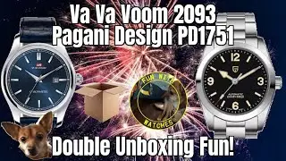 Va Va Voom 2093 / Pagani Design PD1751 Watch Double Unboxing Fun