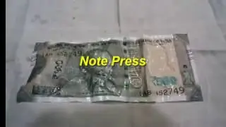 New 500rs indian currency water test
