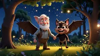 Four Baby Bats Go Up and Down | Flying Bat Song for Kids | Baby Songs and Preschool Rhymes