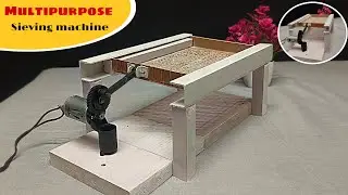DIY Multipurpose Sieving Machine Using PVC Sheet |Agriculture Machine Project by tinytoymaker