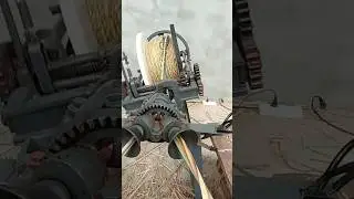 Traditional Straw Rope Braiding Machine #agriculture #machinery #traditional #craftsmanship