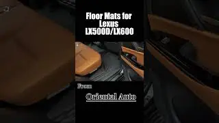 5D TPE Floor Mats for Lexus LX500d / LX600  Door Sills Covered Car Mats | OAD4x4
