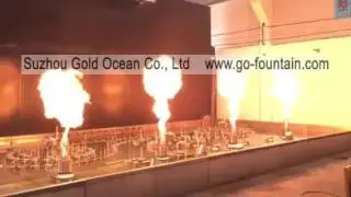 Fire Flame Jet (Factory test video) Suzhou Gold Ocean