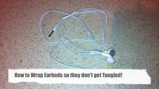 How To Wrap Your Earphones So They Don't Tangle !