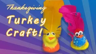 Kids THANKSGIVING Craft, 🦃  🍂  A Cute Turkey!