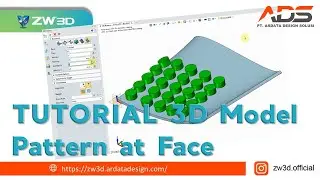 Tutorial ZW3D Ardata Design - Tutorial menggunakan fitur Pattern at face