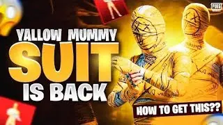 OG YELLOW MUMMY SUIT💀🥶🥵 WITH OG FOOL BAGPACK☠️🔥☠️ AND LEGACY UMP45🎃👿#bgmi CLASSIC ERANGLE GAMEPLAY 