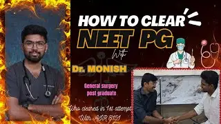 How to Crack NEET pg in 1st attempt ??😱by our beloved senior Dr. Monish sir