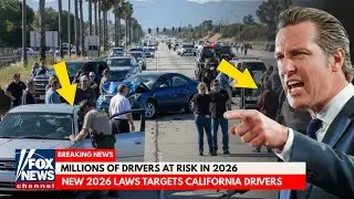 Governor Of California PANICS As New Driving Laws Could Cost Drivers Up To $10,000 In 2026!