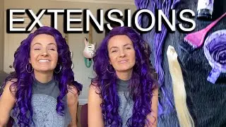 DYEING CLIP-IN HAIR EXTENSIONS! (VP FASHION)